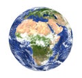 Planet Earth Africa View Isolated