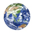 Planet Earth Asia View Isolated