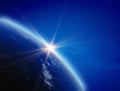 Planet Earth atmosphere Royalty Free Stock Photo