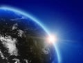 Planet Earth atmosphere Royalty Free Stock Photo