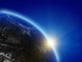 Planet Earth atmosphere Royalty Free Stock Photo