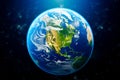 Planet earth background. Generative AI Royalty Free Stock Photo