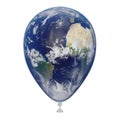 Planet Earth balloon showing Africa, Europe, South America and North America