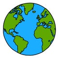 Planet earth cartoon.