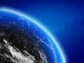 Planet Earth clouds background