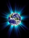 Planet Earth, corona Royalty Free Stock Photo