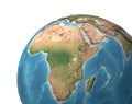 Planet Earth globe - Africa and Middle East Royalty Free Stock Photo