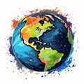 Planet Earth globe AI generative Royalty Free Stock Photo
