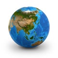 Planet Earth globe - Asia Royalty Free Stock Photo