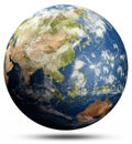 Planet Earth globe - South-East Asia