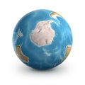 Planet Earth globe. South Pole and Antarctica Royalty Free Stock Photo