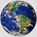 Planet earth globe from space. Elements of this image furnished by NASA. Royalty Free Stock Photo