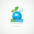 Planet Earth Go Green Royalty Free Stock Photo