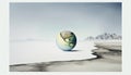 Planet Earth in Hyperrealistic Surrealism, Minimalist Photography, Made with Generative AI