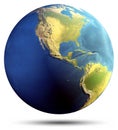 Planet Earth isolated Royalty Free Stock Photo