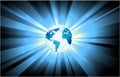 Planet Earth Light background Royalty Free Stock Photo