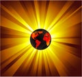 Planet Earth Light background Royalty Free Stock Photo