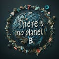 Planet earth made with plastics, garbage and used trash. Problems of the environment due to pollution. Royalty Free Stock Photo