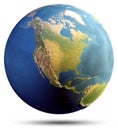 Planet Earth map Royalty Free Stock Photo