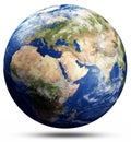 Planet Earth map globe Royalty Free Stock Photo