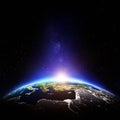 Planet Earth night Royalty Free Stock Photo