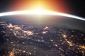 Planet Earth at night Royalty Free Stock Photo