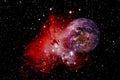 Planet Earth in outer space. Elements of this image furnished by NASA Royalty Free Stock Photo