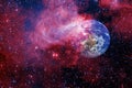 Planet Earth in outer space. Elements of this image furnished by NASA Royalty Free Stock Photo