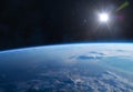 Planet Earth in outer space Royalty Free Stock Photo