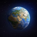 Planet Earth in outer space Royalty Free Stock Photo