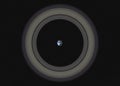 Planet Earth with ring in outer space