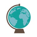 planet earth school supply isolated icon design