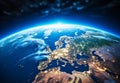 Planet Earth seen from space. World Earth Day. AI generated Royalty Free Stock Photo