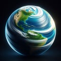 Planet Earth seen from space. World Earth Day. AI generated Royalty Free Stock Photo