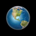 Planet Earth showing the Americas Royalty Free Stock Photo