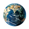 Planet Earth showing the Asian continent Royalty Free Stock Photo