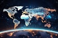 Planet Earth from space, best Internet Concept of global business from concepts series Royalty Free Stock Photo