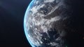 Planet Earth from space. 3d rendering