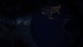 Planet earth from space. Planet earth with night view. Global space exploration space travel concept. Digitally generated image. Royalty Free Stock Photo
