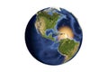 Planet Earth from space showing Americas Royalty Free Stock Photo