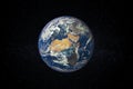 Planet Earth in space Royalty Free Stock Photo