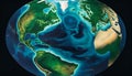 Planet Earth: A Stunning View from Space Made with Generative AI