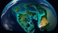 Planet Earth: A Stunning View from Space Made with Generative AI