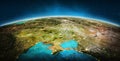 Planet Earth - Ukraine. Elements of this image furnished by NASA