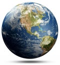 Planet Earth - United States of America globe Royalty Free Stock Photo