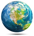 Planet Earth - USA Royalty Free Stock Photo