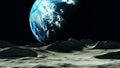 Planet Earth Viewed from the Moon