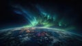 Planet Earths colorful dream in outer space - Generative AI