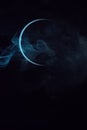 Planet eclipse in the night sky. Royalty Free Stock Photo