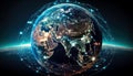Telecommunication network above earth - Generative AI